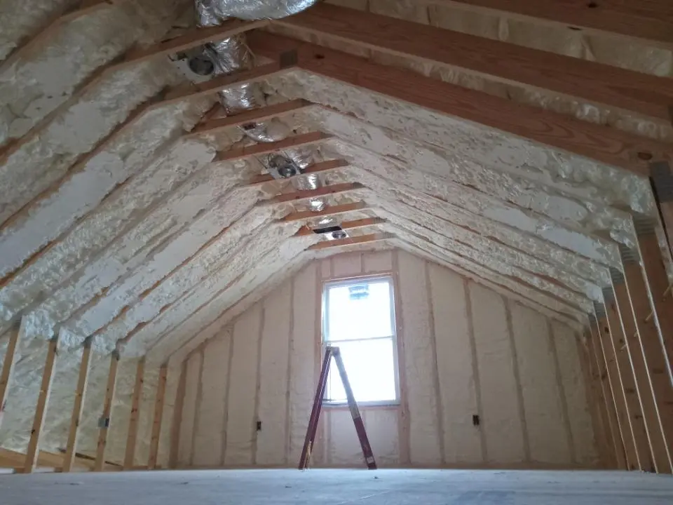 Spray foam roofing application for Crawl Space Insulation project in Owasso